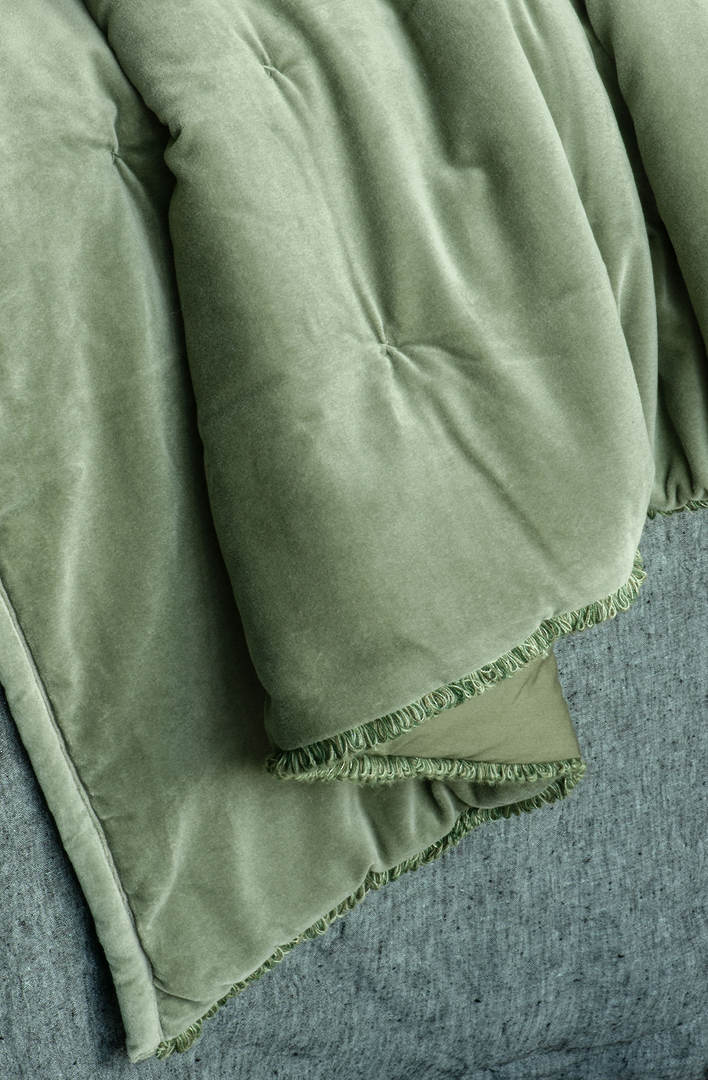 Bianca Lorenne Anello Spruce Comforter | Luxury Velvet Comforter NZ image 1
